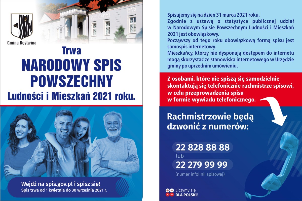 Ulotka "Trwa NARODOWY SPIS POWSZECHNY" Urzędu Gminy Ulotka "Trwa NARODOWY SPIS POWSZECHNY" Urzędu Gminy