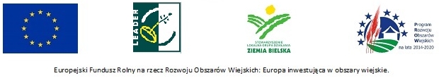 Logotypy UE, Leader, Ziemia Bielska, PROW Logotypy UE, Leader, Ziemia Bielska, PROW